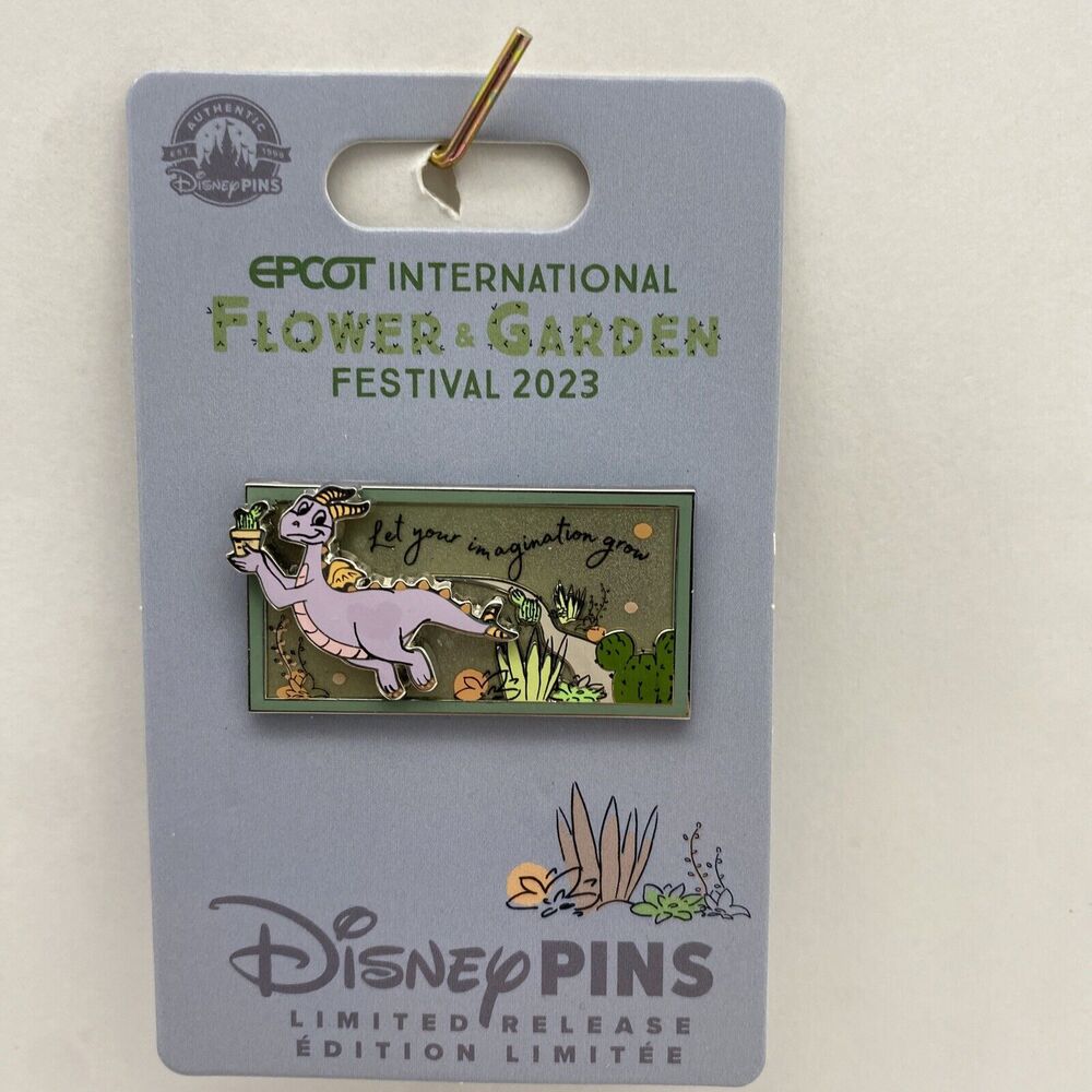 Disney Parks Pin Figment Let Immagination Grow 2023 Flower & Garden Festival